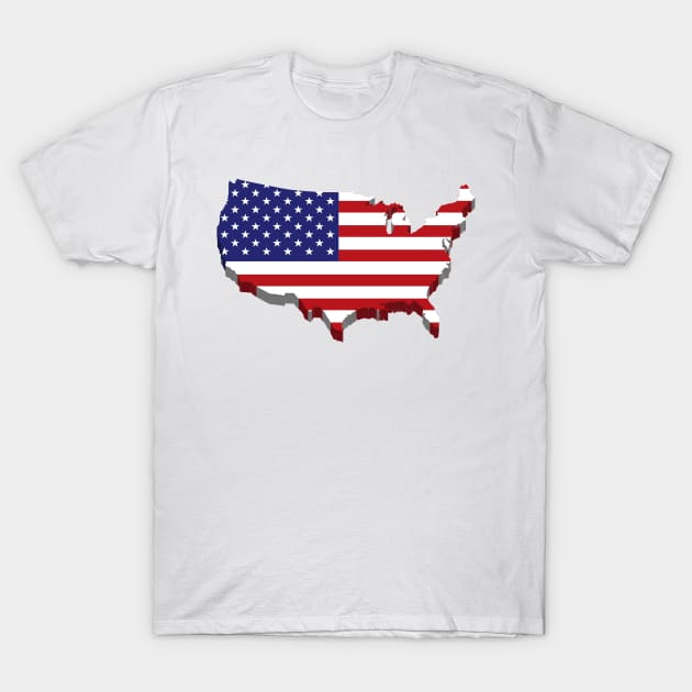 4th of July America independence day party,  usa flags T-Shirt by FouadBelbachir46